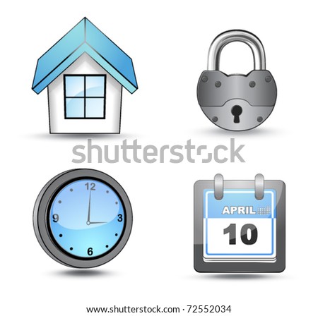 Business website icon set