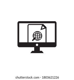 business website icon, Business icon vector