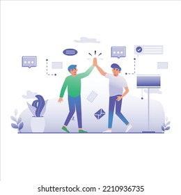 Business website illustration, Create your own Project or work in easiest way with this Illustration, perfect for your business, branding, service projects. This illustration is 100% vector