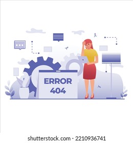 Business website illustration, Create your own Project or work in easiest way with this Illustration, perfect for your business, branding, service projects. This illustration is 100% vector
