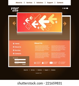 Plantilla de sitio web comercial 