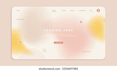 Business website template design. Vector illustration concept of web page design for website development. EPS 10