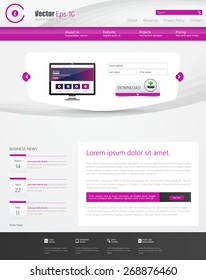 Business Website Template Design Vector illustration