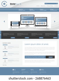 Business Website Template Design Vector illustration