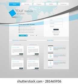 Business, Website Template Design Vector