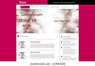business website template, easy all editable
