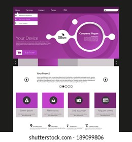 Business website template in editable vector format 