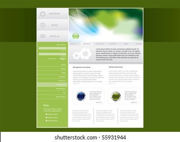 Business website template in editable vector format