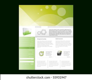 Business website template in editable vector format