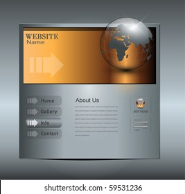 Business website template, editable vector.