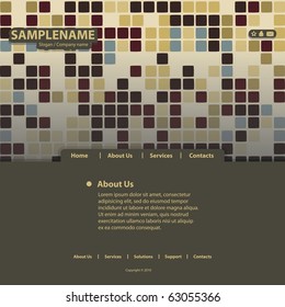 Business website template in editable vector format
