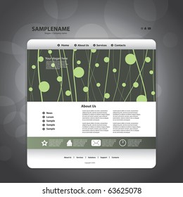 Business website template in editable vector format