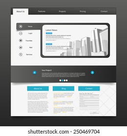 Business Website Template Eps 10