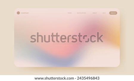 Business website template with gradient mesh design. Vector illustration concept of web page design for website development