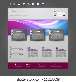 business website template - home page design 