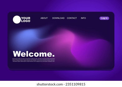 Business website template premium design. Vector illustration concept of web page design for website development