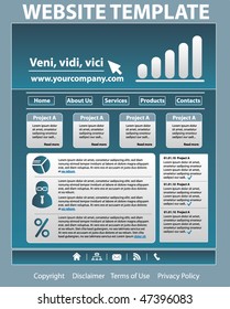 business website template. vector