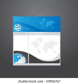 Geschäftswebseiten-Vorlage, Vektorgrafik.