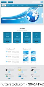 Business Website Template Vector Design