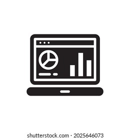 business website vector solid icon style illustration. EPS 10 file