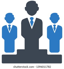 Business Winner flat vector icon