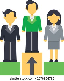 Business winner icon vector design flat