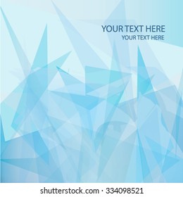 Business and winter blue background