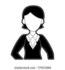 Business woman avatar cartoon