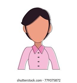 Business woman avatar cartoon