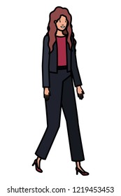 business woman avatar character