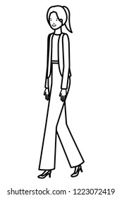 business woman avatar character