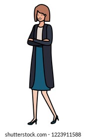 business woman avatar character