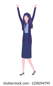 business woman avatar character