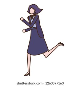 business woman avatar character