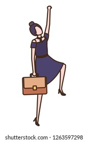 business woman avatar character