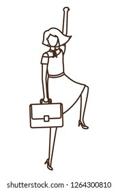 business woman avatar character