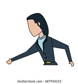 business woman avatar icon image 