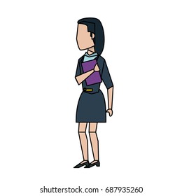 business woman avatar icon image 
