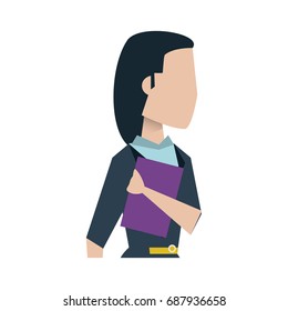 business woman avatar icon image 