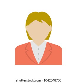 business woman avatar illustration