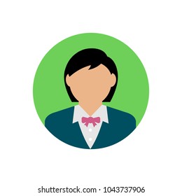 business woman avatar illustration 