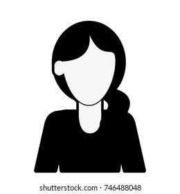 business woman avatar portrait icon image