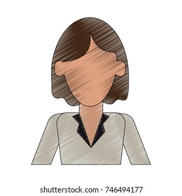 business woman avatar portrait icon image