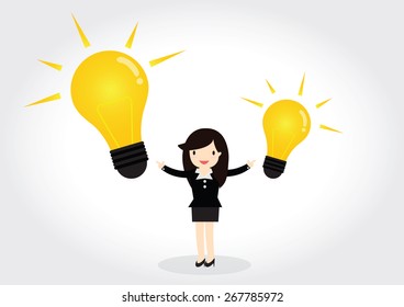 Business woman can get good idea