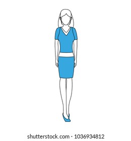 Business woman cartoon