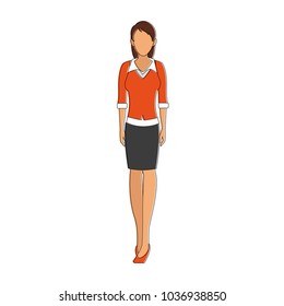 Business woman cartoon