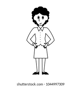 Business woman cartoon