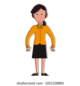 Business woman cartoon