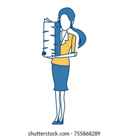 Business woman cartoon