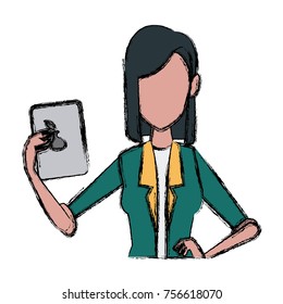 Business woman cartoon